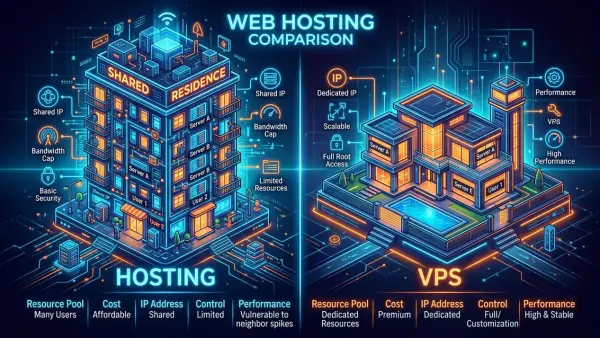 So Sánh Hosting và VPS: Nên Chọn Giải Pháp Nào Cho Website Doanh Nghiệp?