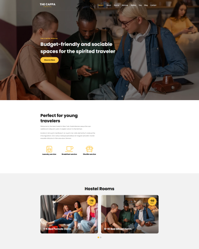 Thiết Kế Website Hostel Hiện Đại – Trẻ Trung, Tối Ưu Trải Nghiệm Đặt Phòng