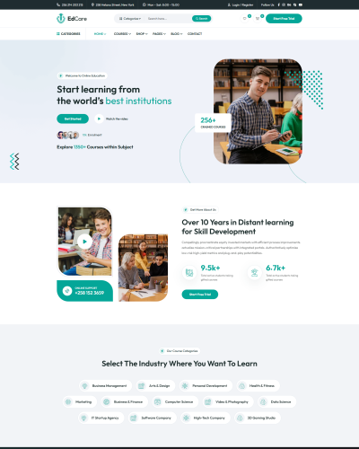 EduCare – Website Giới Thiệu & Bán Khóa Học Online