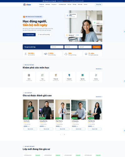 eTutor – Website tìm gia sư và kết nối phụ huynh học sinh