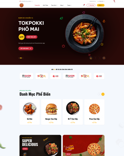 Giao Diện Đặt Đồ Ăn Nhanh Cao Cấp FoodLexu